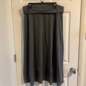 XL Gray Maxi Skirt